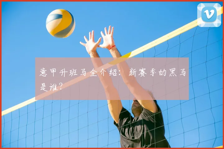 意甲升班马全介绍:新赛季的黑马是谁?